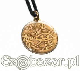 Oko Horusa - Udjat amulet ochronny zatopiony w żywicy